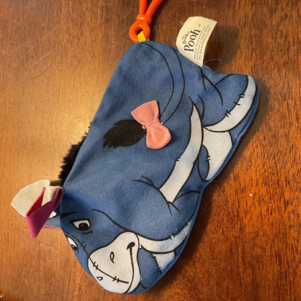 Disney Eeyore Plush Toy with Pink Bow